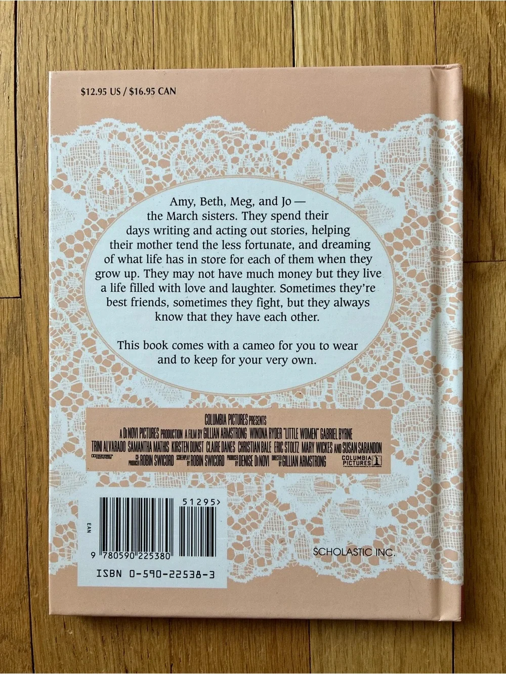 Little Women Hardcover & Necklace, Louisa May Alcott. Adapted by M J Carr. ‘95